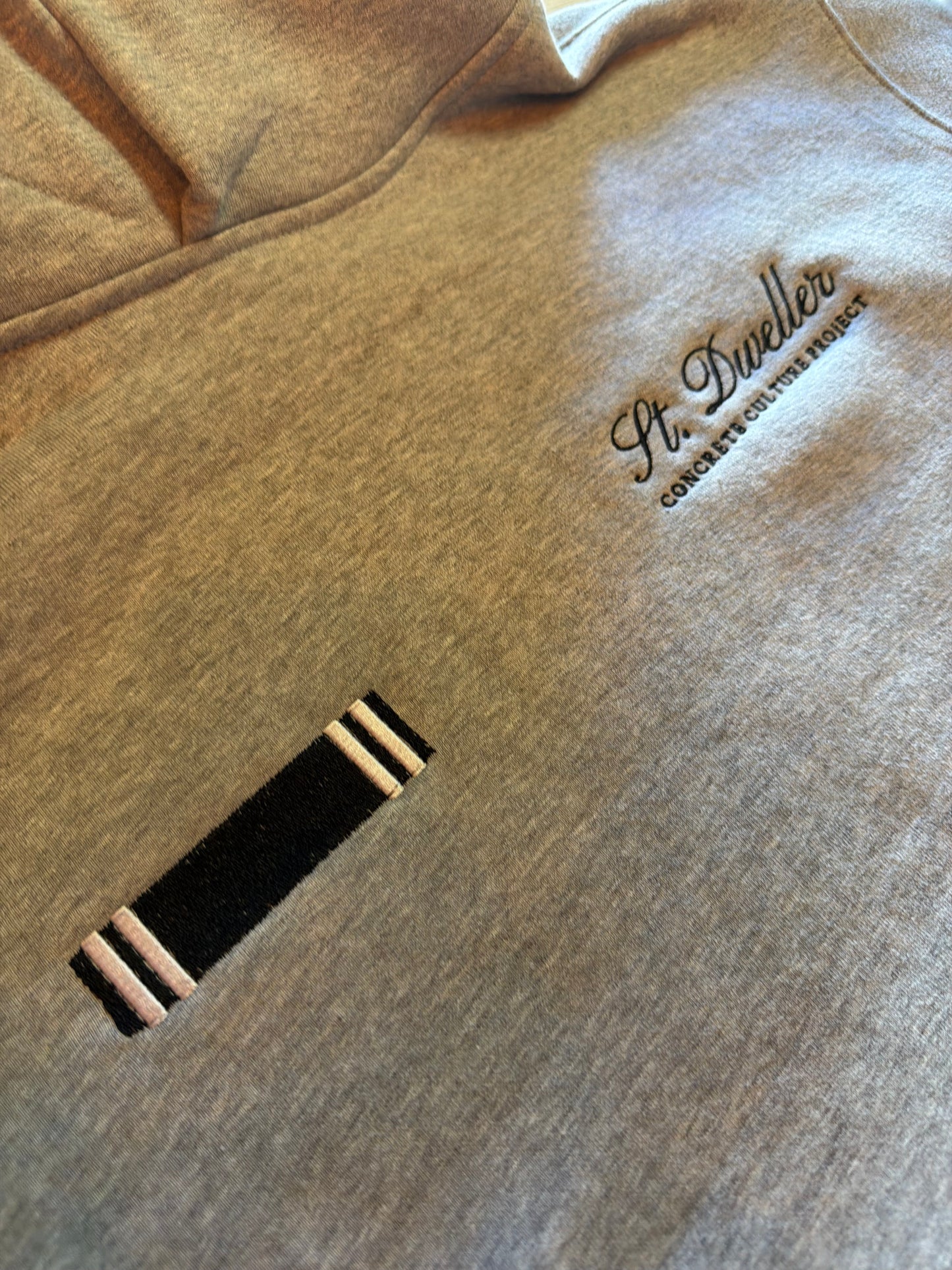 DC (Double Crest) Hoodie - Heather Gray (Embroidered Edition)