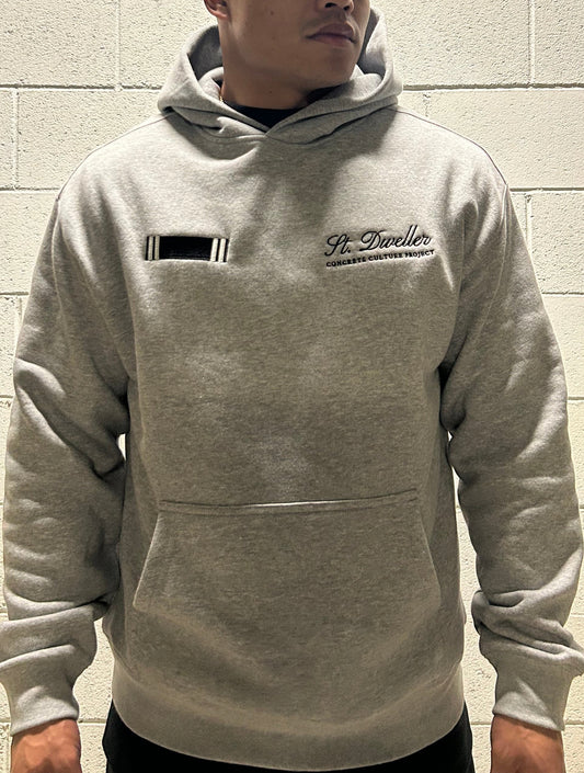 DC (Double Crest) Hoodie (heather gray) - Embroidered Edition