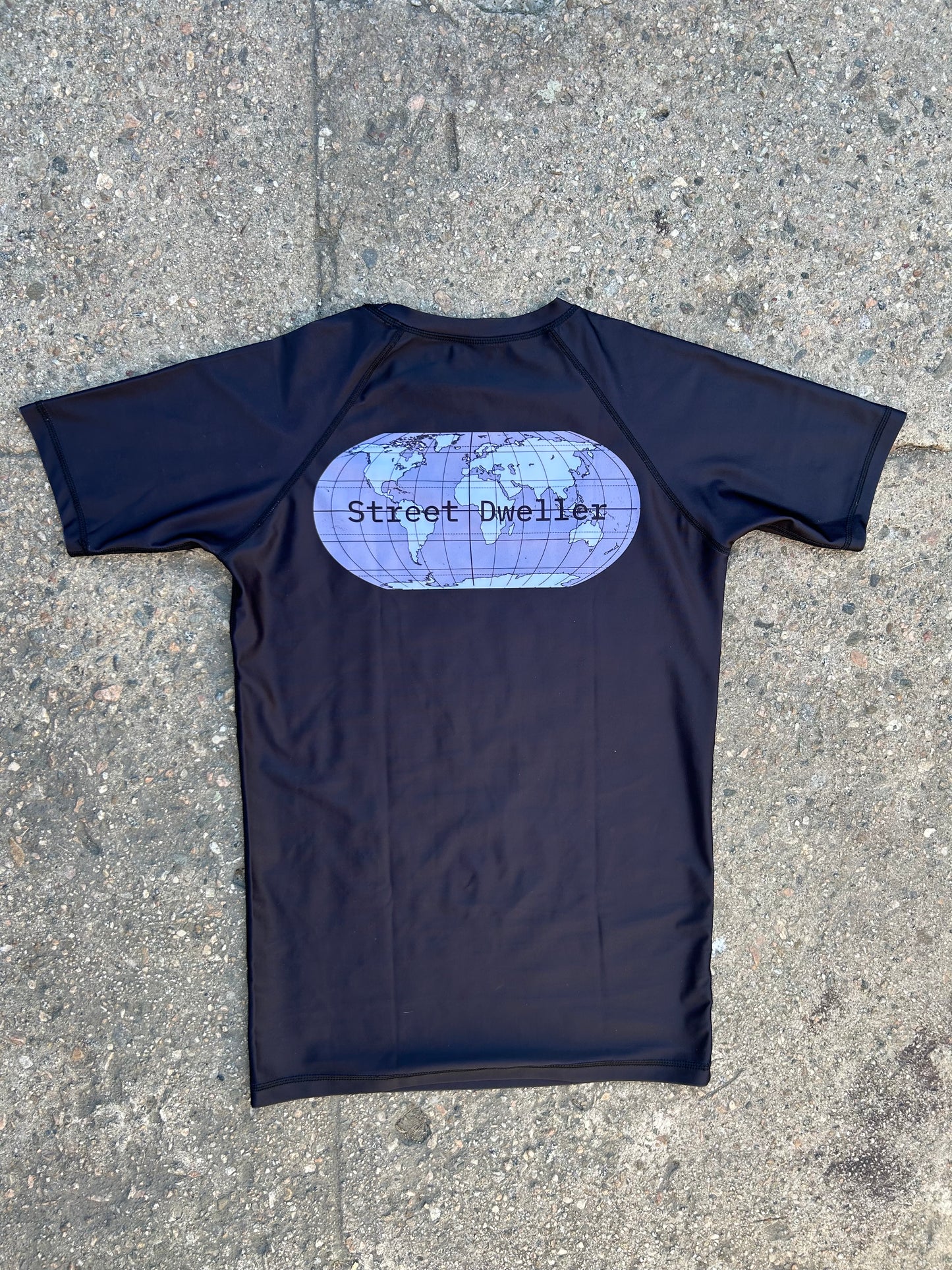 Global Street Dweller Rash Guard :   Black