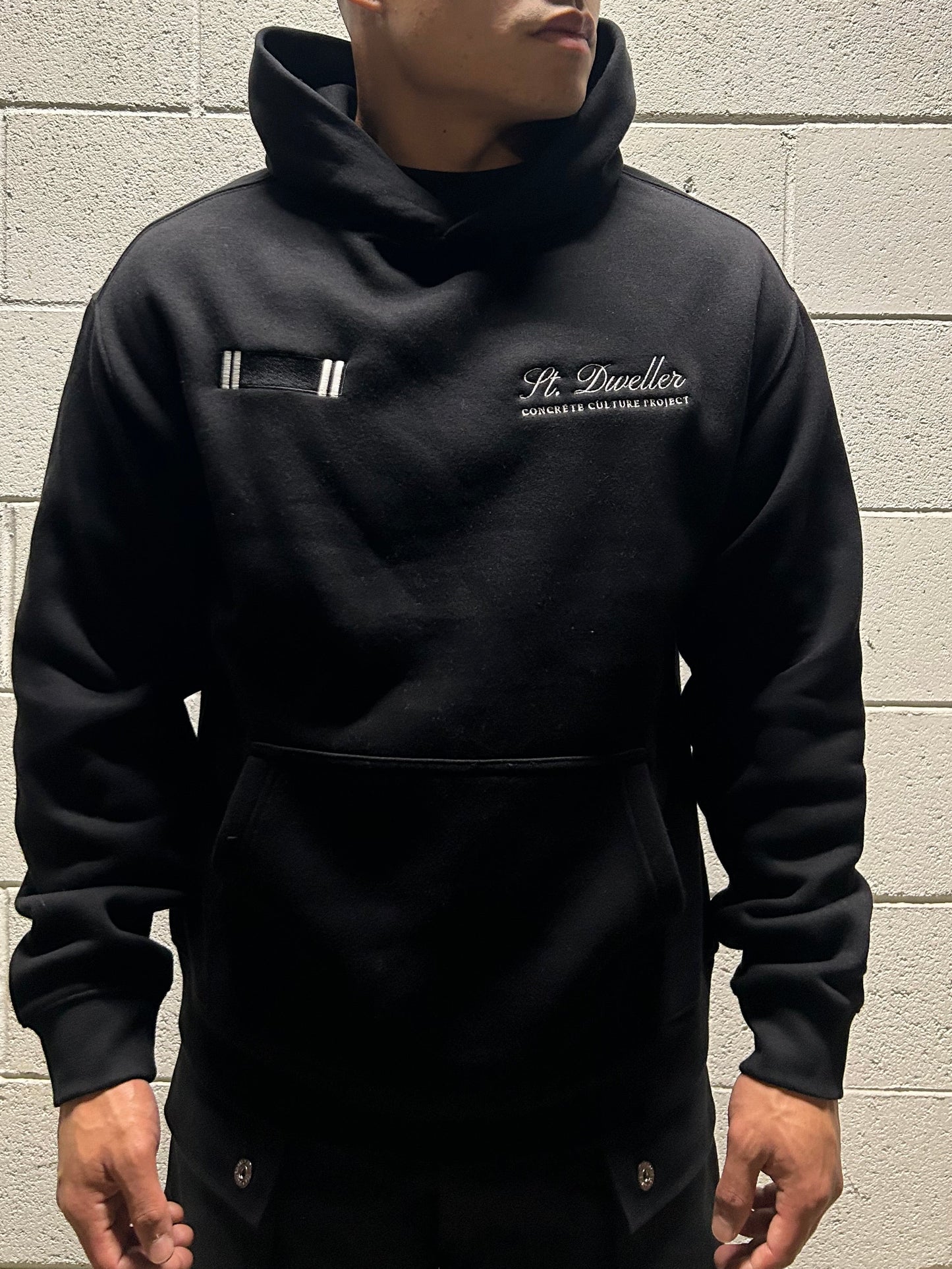 DC (Double Crest) Hoodie (black) - Embroidered Edition