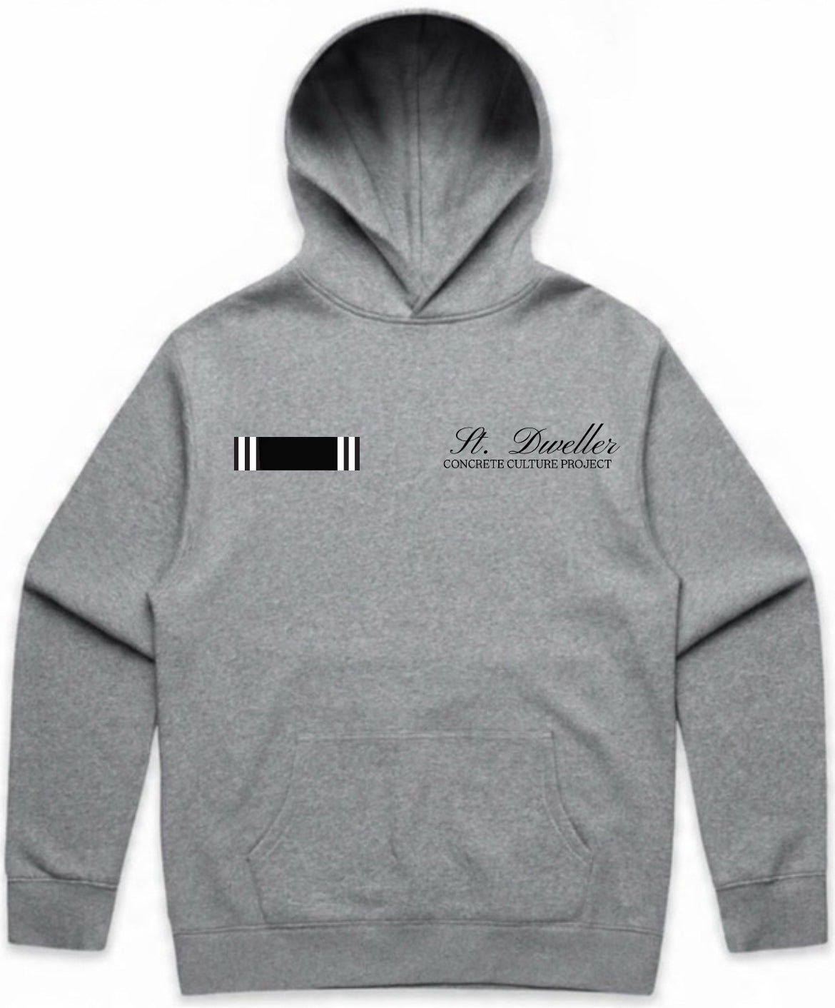 DC (Double Crest) Hoodie - Heather Gray (Embroidered Edition)