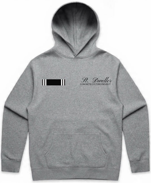 DC (Double Crest) Hoodie - Heather Gray (Embroidered Edition)